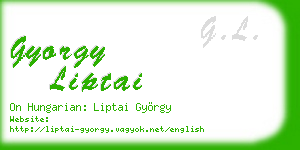 gyorgy liptai business card